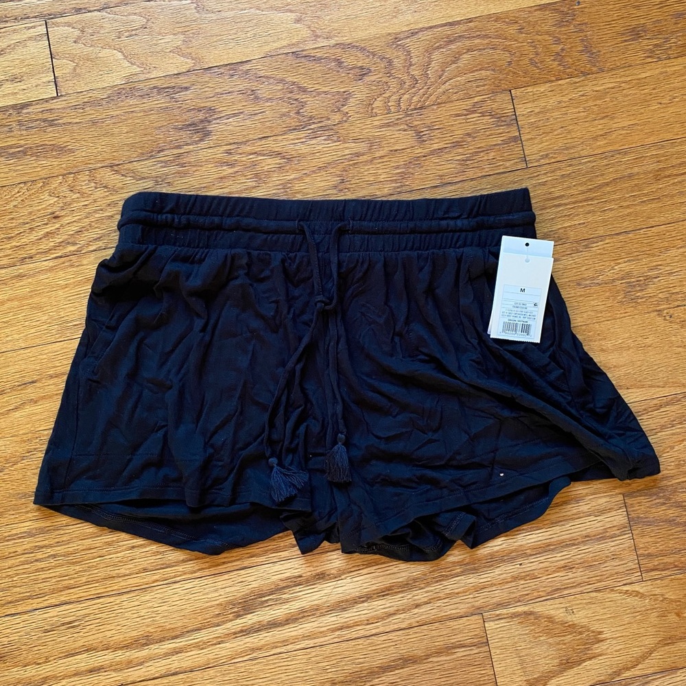 Black flowy shorts